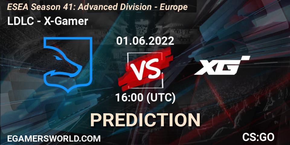 LDLC - X-Gamer: ennuste. 01.06.2022 at 16:00, Counter-Strike (CS2), ESEA Season 41: Advanced Division - Europe
