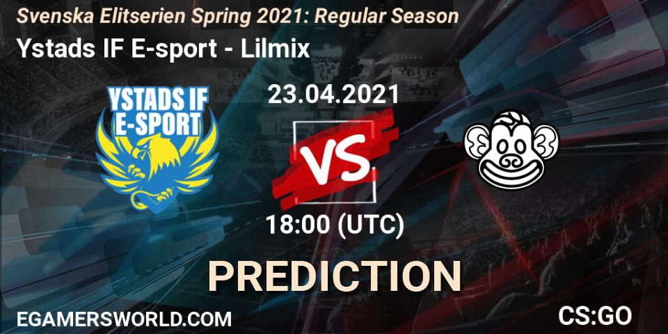 Ystads IF E-sport - Lilmix: ennuste. 23.04.2021 at 18:00, Counter-Strike (CS2), Svenska Elitserien Spring 2021: Regular Season