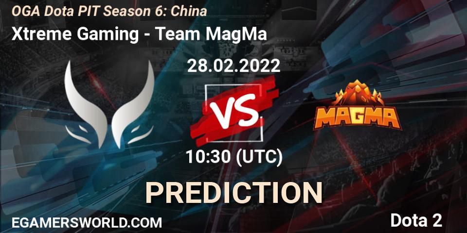 Xtreme Gaming - Team MagMa: ennuste. 28.02.2022 at 10:50, Dota 2, OGA Dota PIT Season 6: China