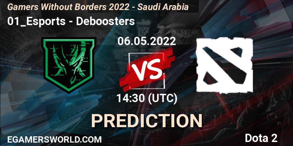 01_Esports - Deboosters: ennuste. 06.05.2022 at 15:30, Dota 2, Gamers Without Borders 2022 - Saudi Arabia