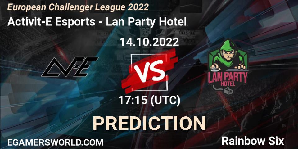 Activit-E Esports - Lan Party Hotel: ennuste. 14.10.2022 at 17:15, Rainbow Six, European Challenger League 2022