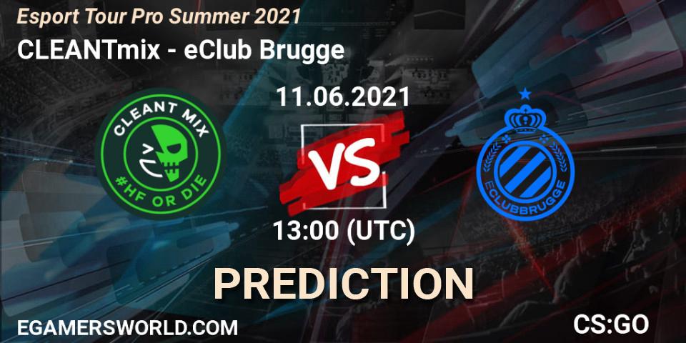 CLEANTmix - Club Brugge: ennuste. 11.06.2021 at 13:00, Counter-Strike (CS2), Esport Tour Pro Summer 2021