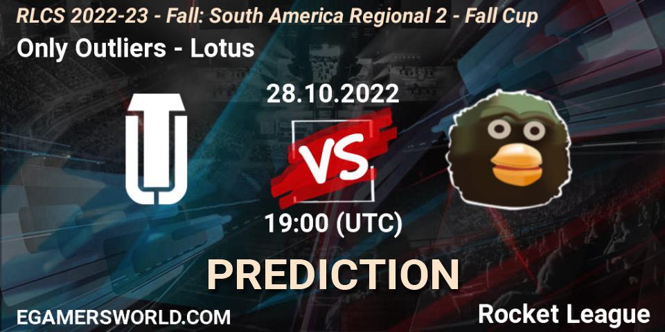 Only Outliers - Lotus: ennuste. 28.10.22, Rocket League, RLCS 2022-23 - Fall: South America Regional 2 - Fall Cup