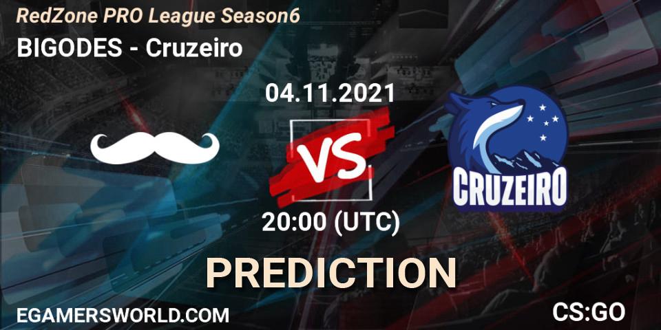 BIGODES - Cruzeiro: ennuste. 04.11.2021 at 20:00, Counter-Strike (CS2), RedZone PRO League Season 6