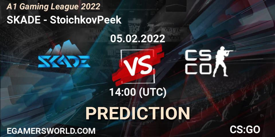 SKADE - StoichkovPeek: ennuste. 05.02.2022 at 16:30, Counter-Strike (CS2), A1 Gaming League 2022