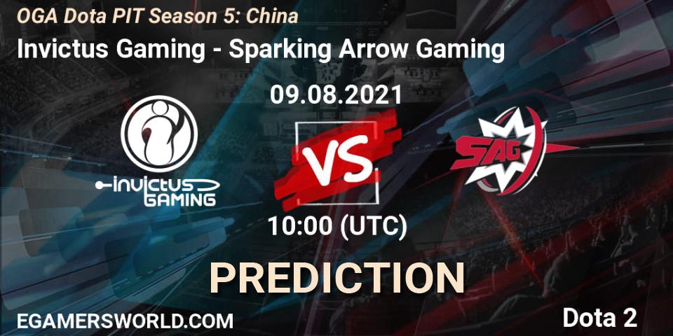 Invictus Gaming - Sparking Arrow Gaming: ennuste. 09.08.2021 at 09:39, Dota 2, OGA Dota PIT Season 5: China