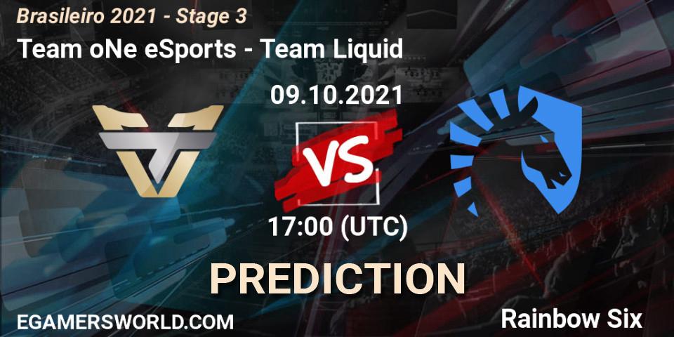 Team oNe eSports - Team Liquid: ennuste. 09.10.2021 at 17:00, Rainbow Six, Brasileirão 2021 - Stage 3