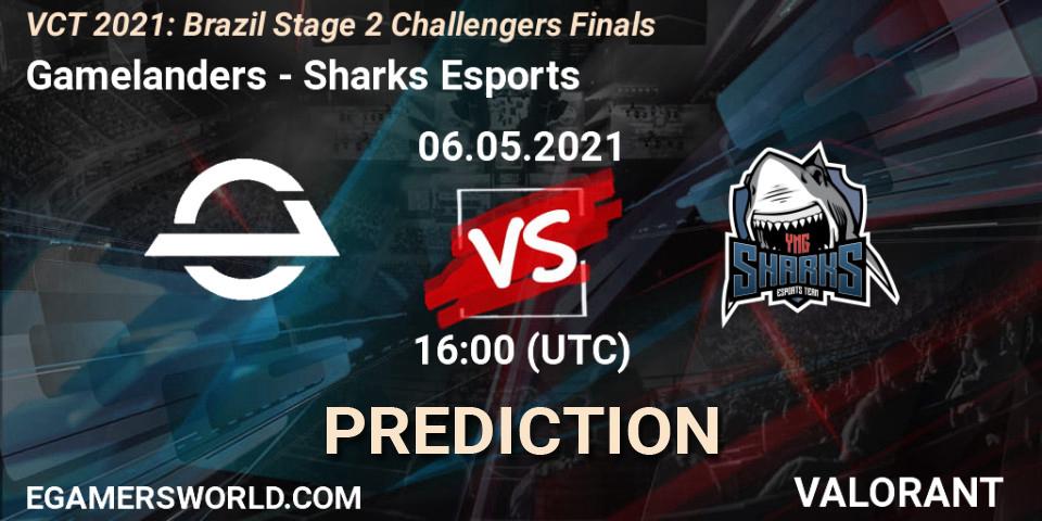 Gamelanders - Sharks Esports: ennuste. 06.05.2021 at 16:00, VALORANT, VCT 2021: Brazil Stage 2 Challengers Finals