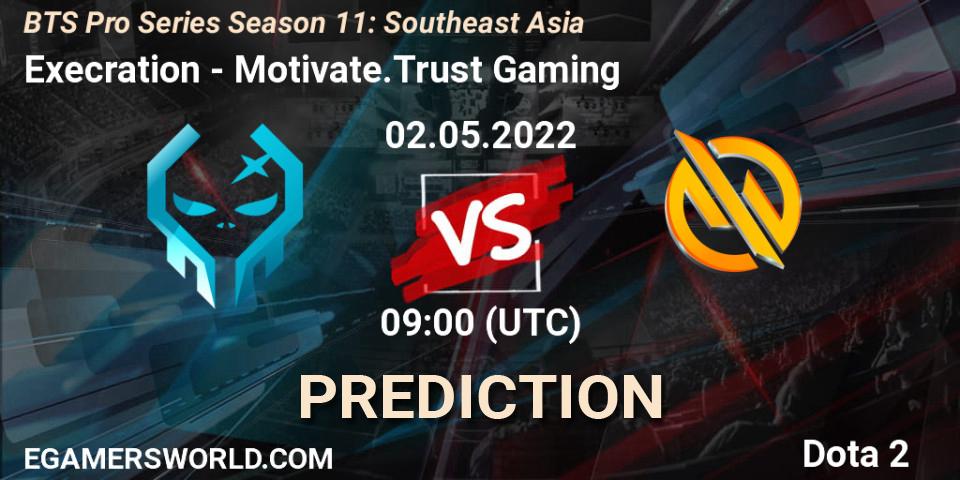 Execration - Motivate.Trust Gaming: ennuste. 02.05.2022 at 07:12, Dota 2, BTS Pro Series Season 11: Southeast Asia