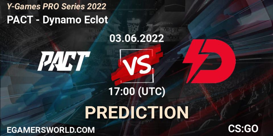 PACT - Dynamo Eclot: ennuste. 03.06.2022 at 17:00, Counter-Strike (CS2), Y-Games PRO Series 2022