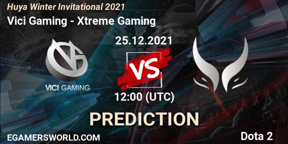 Vici Gaming - Xtreme Gaming: ennuste. 25.12.2021 at 12:49, Dota 2, Huya Winter Invitational 2021