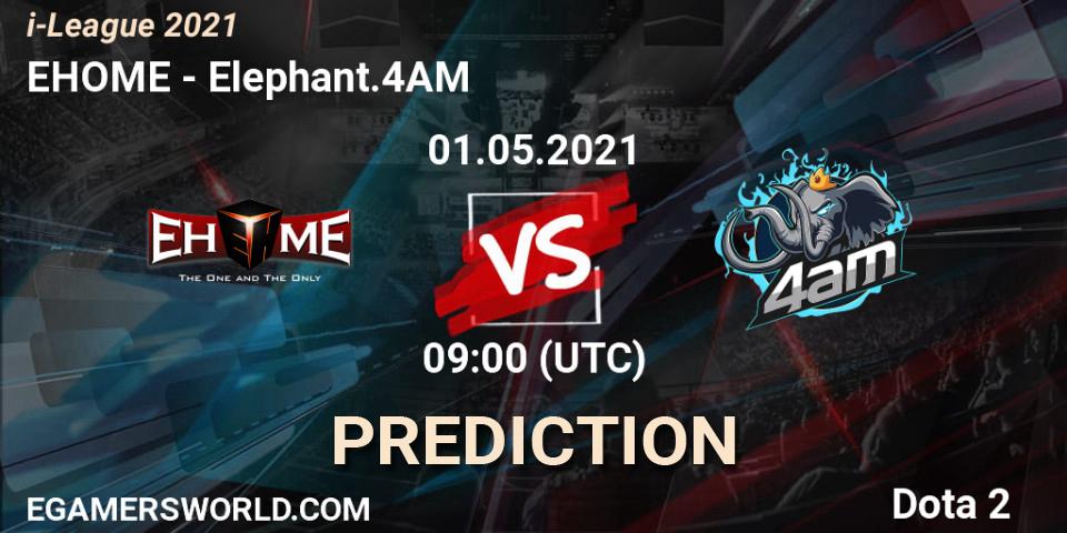 EHOME - Elephant.4AM: ennuste. 01.05.2021 at 09:14, Dota 2, i-League 2021 Season 1