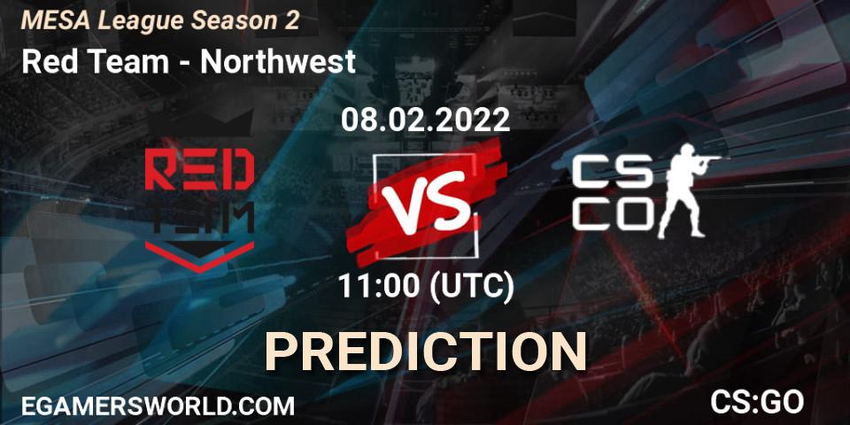 Red Team - Northwest: ennuste. 12.02.2022 at 11:00, Counter-Strike (CS2), MESA League Season 2