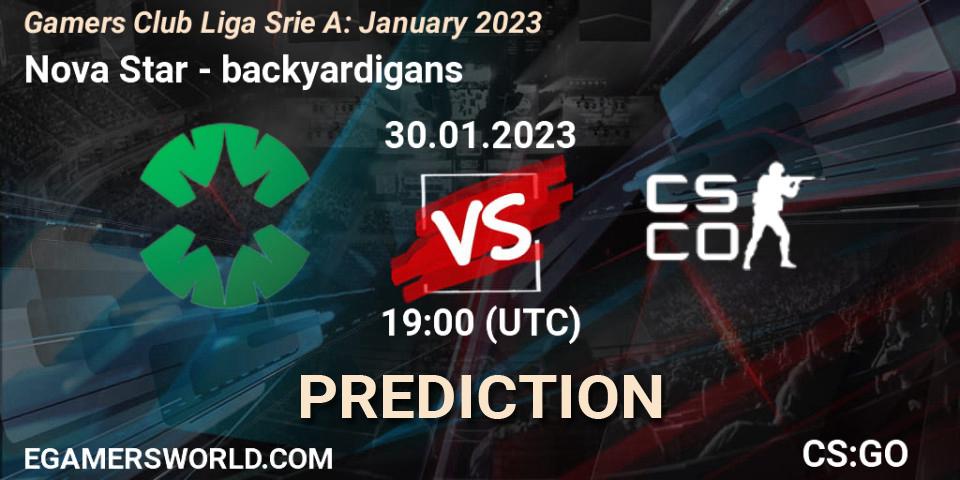 Nova Star - backyardigans: ennuste. 30.01.2023 at 19:00, Counter-Strike (CS2), Gamers Club Liga Série A: January 2023