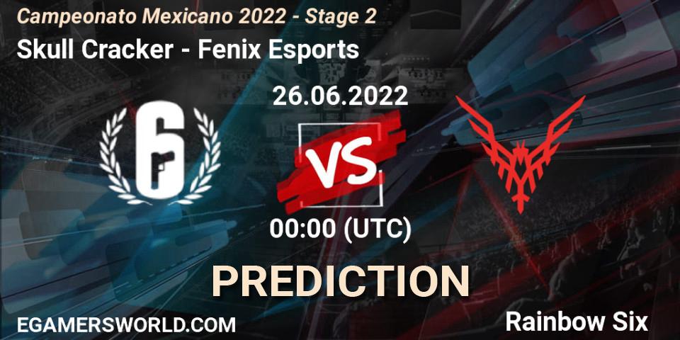 Skull Cracker - Fenix Esports: ennuste. 26.06.2022 at 00:00, Rainbow Six, Campeonato Mexicano 2022 - Stage 2