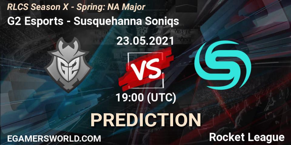 G2 Esports - Susquehanna Soniqs: ennuste. 23.05.2021 at 18:55, Rocket League, RLCS Season X - Spring: NA Major