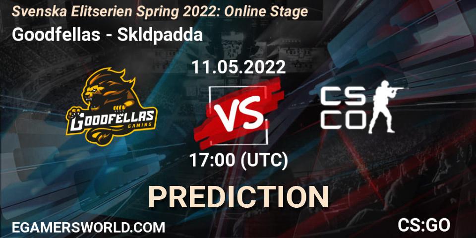 Goodfellas - Sköldpadda: ennuste. 11.05.2022 at 17:00, Counter-Strike (CS2), Svenska Elitserien Spring 2022: Online Stage