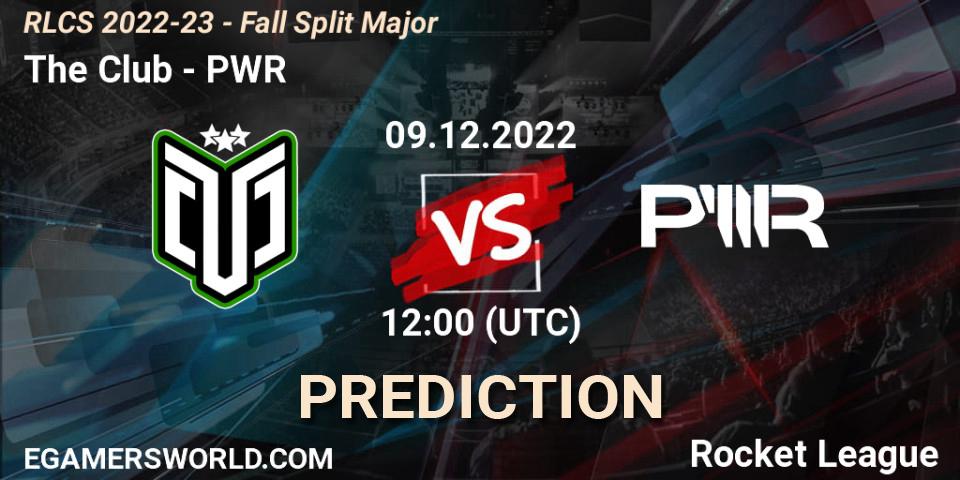 The Club - PWR: ennuste. 09.12.22, Rocket League, RLCS 2022-23 - Fall Split Major