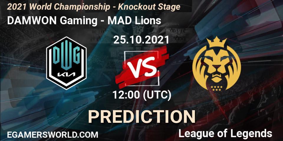 DAMWON Gaming - MAD Lions: ennuste. 24.10.2021 at 12:00, LoL, 2021 World Championship - Knockout Stage