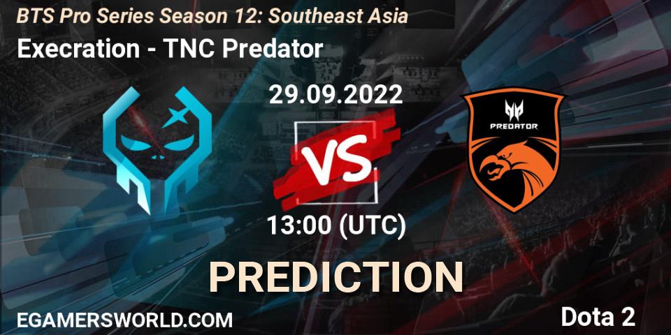 Execration - TNC Predator: ennuste. 29.09.22, Dota 2, BTS Pro Series Season 12: Southeast Asia