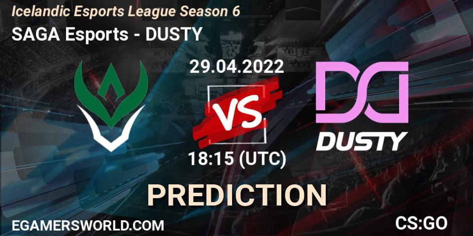 SAGA Esports - DUSTY: ennuste. 29.04.2022 at 18:15, Counter-Strike (CS2), Icelandic Esports League Season 6