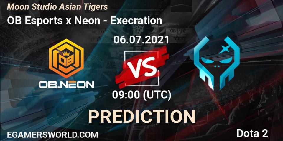 OB Esports x Neon - Execration: ennuste. 06.07.2021 at 09:44, Dota 2, Moon Studio Asian Tigers
