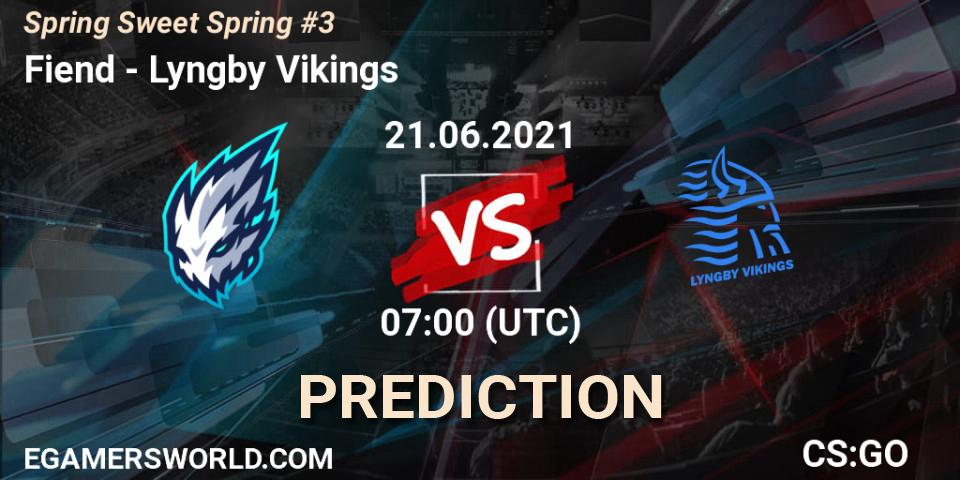 Fiend - Lyngby Vikings: ennuste. 21.06.2021 at 07:00, Counter-Strike (CS2), Spring Sweet Spring #3