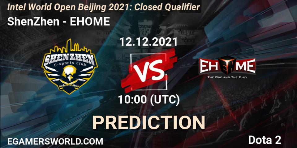 ShenZhen - EHOME: ennuste. 12.12.2021 at 10:25, Dota 2, Intel World Open Beijing: Closed Qualifier