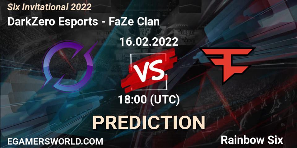 DarkZero Esports - FaZe Clan: ennuste. 16.02.2022 at 18:00, Rainbow Six, Six Invitational 2022