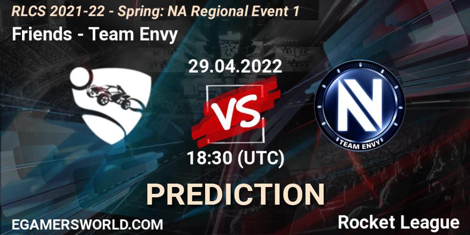 Friends - Team Envy: ennuste. 29.04.22, Rocket League, RLCS 2021-22 - Spring: NA Regional Event 1