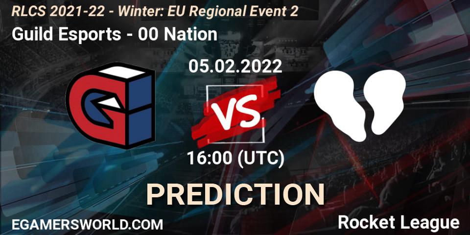 Guild Esports - 00 Nation: ennuste. 05.02.2022 at 16:00, Rocket League, RLCS 2021-22 - Winter: EU Regional Event 2
