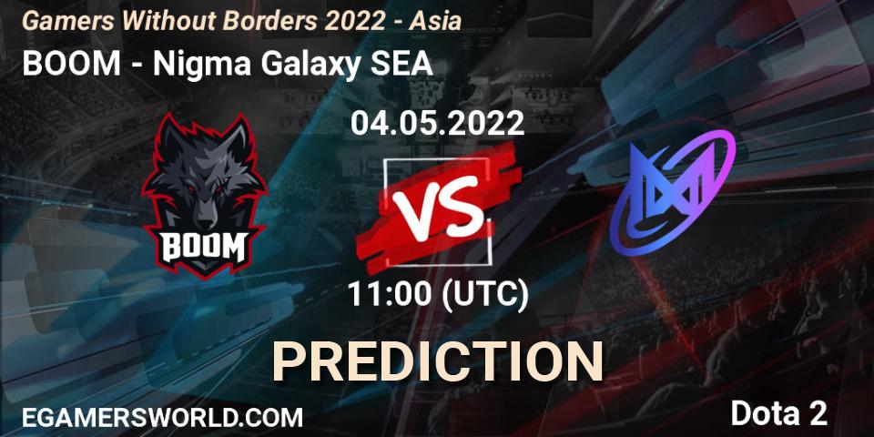 BOOM - Nigma Galaxy SEA: ennuste. 04.05.2022 at 11:01, Dota 2, Gamers Without Borders 2022 - Asia