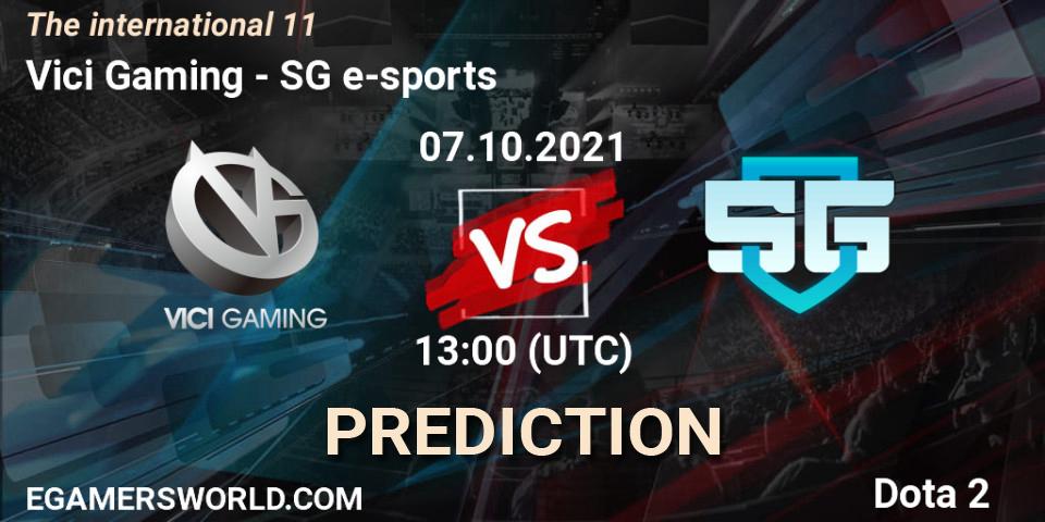 Vici Gaming - SG e-sports: ennuste. 07.10.2021 at 15:21, Dota 2, The Internationa 2021