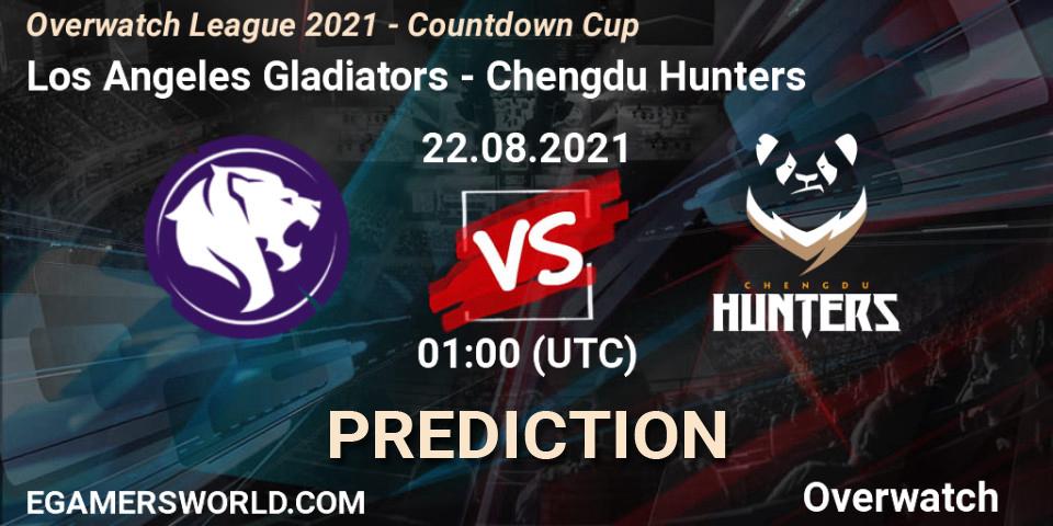 Los Angeles Gladiators - Chengdu Hunters: ennuste. 22.08.2021 at 01:00, Overwatch, Overwatch League 2021 - Countdown Cup