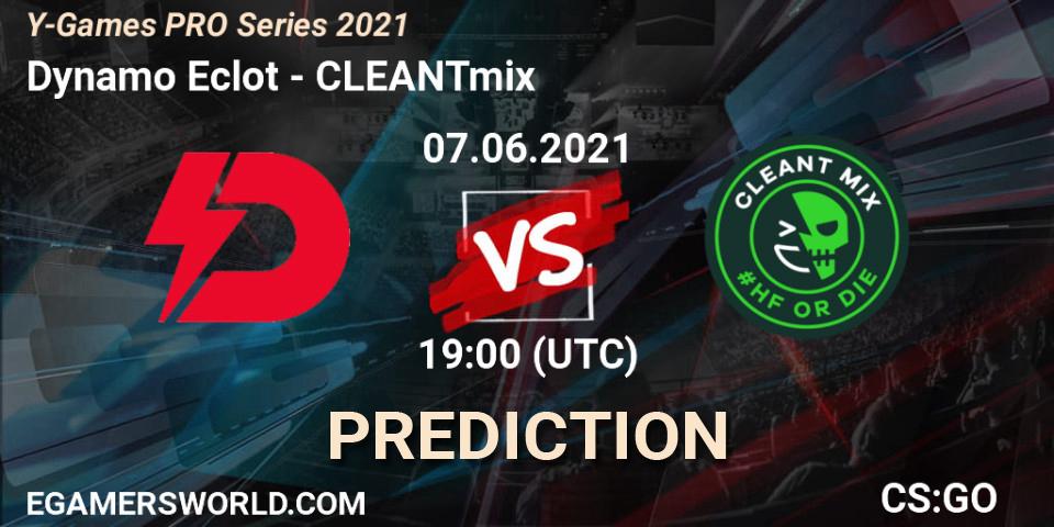 Dynamo Eclot - CLEANTmix: ennuste. 07.06.2021 at 19:00, Counter-Strike (CS2), Y-Games PRO Series 2021