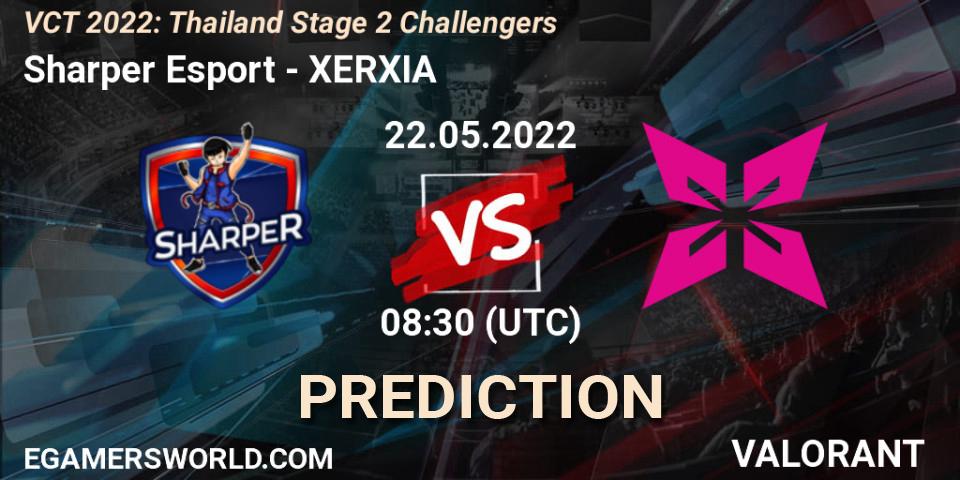Sharper Esport - XERXIA: ennuste. 22.05.2022 at 08:30, VALORANT, VCT 2022: Thailand Stage 2 Challengers