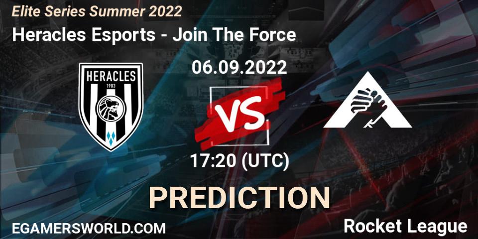 Heracles Esports - Join The Force: ennuste. 06.09.2022 at 17:20, Rocket League, Elite Series Summer 2022