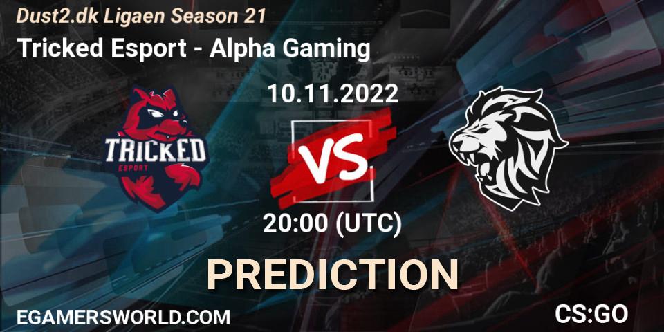 Tricked Esport - Alpha Gaming: ennuste. 10.11.2022 at 20:00, Counter-Strike (CS2), Dust2.dk Ligaen Season 21