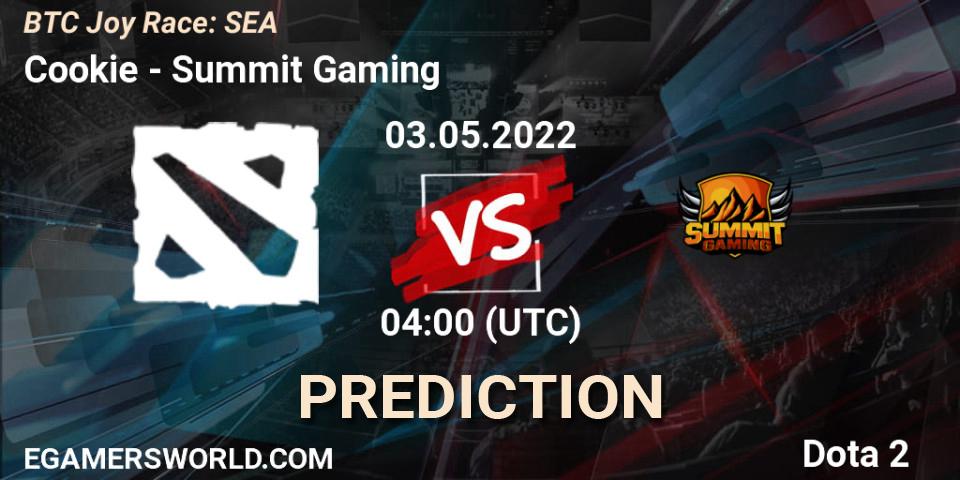 Cookie - Summit Gaming: ennuste. 28.04.2022 at 04:10, Dota 2, BTC Joy Race: SEA