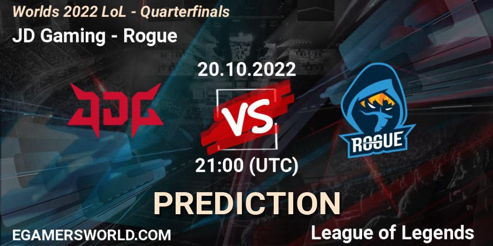 JD Gaming - Rogue: ennuste. 20.10.22, LoL, Worlds 2022 LoL - Quarterfinals