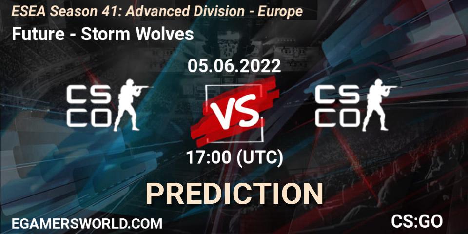 Future - Storm Wolves: ennuste. 05.06.2022 at 17:00, Counter-Strike (CS2), ESEA Season 41: Advanced Division - Europe