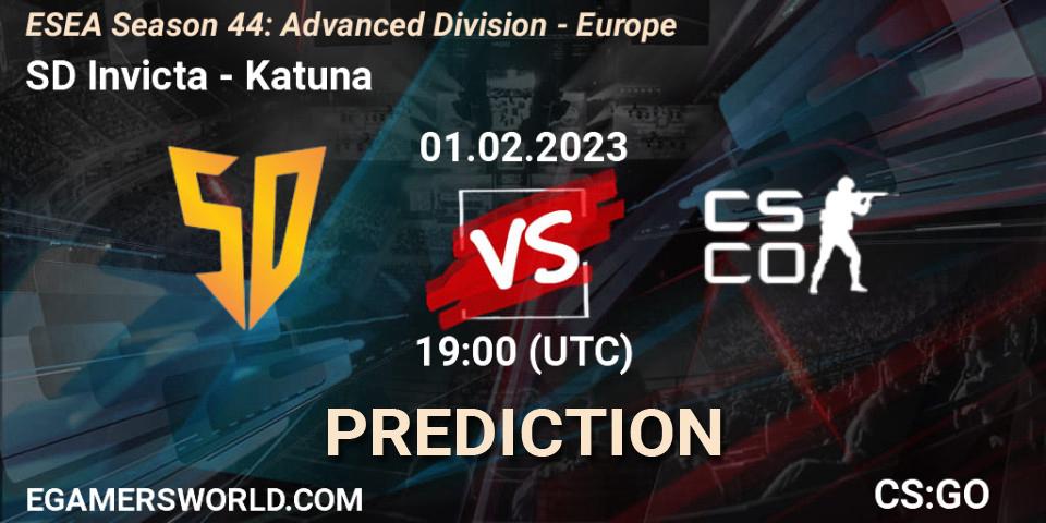 SD Invicta - Tenstar: ennuste. 01.02.23, CS2 (CS:GO), ESEA Season 44: Advanced Division - Europe