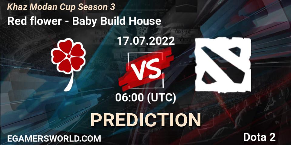 Red flower - Baby Build House: ennuste. 17.07.2022 at 06:09, Dota 2, Khaz Modan Cup Season 3