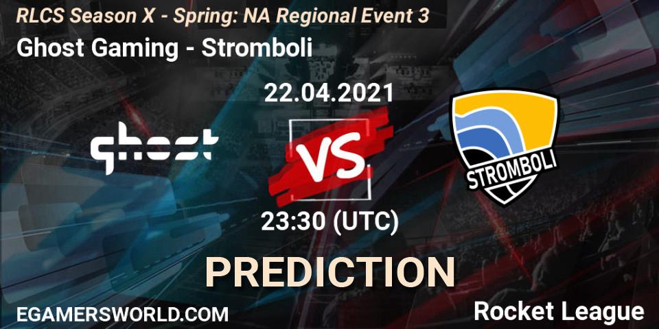 Ghost Gaming - Stromboli: ennuste. 22.04.2021 at 23:30, Rocket League, RLCS Season X - Spring: NA Regional Event 3