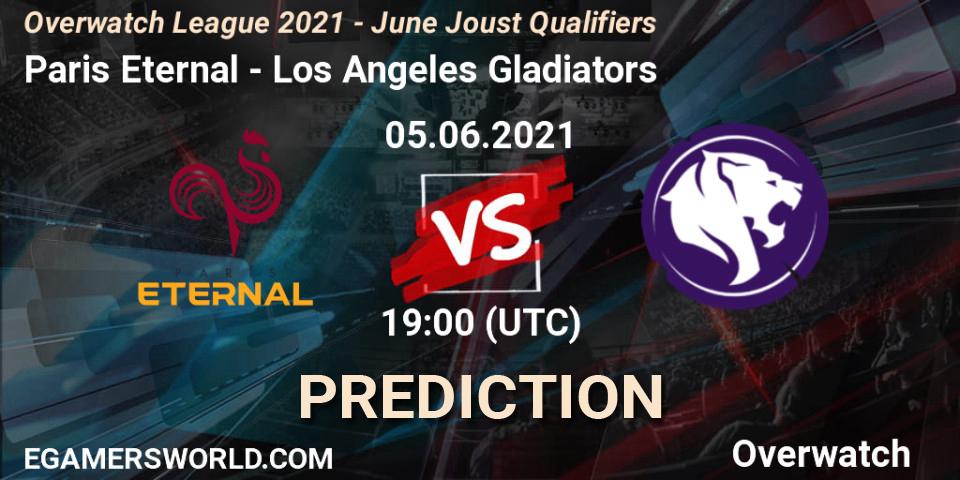 Paris Eternal - Los Angeles Gladiators: ennuste. 05.06.2021 at 19:00, Overwatch, Overwatch League 2021 - June Joust Qualifiers