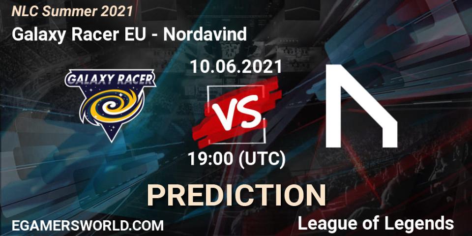 Galaxy Racer EU - Nordavind: ennuste. 10.06.2021 at 19:00, LoL, NLC Summer 2021