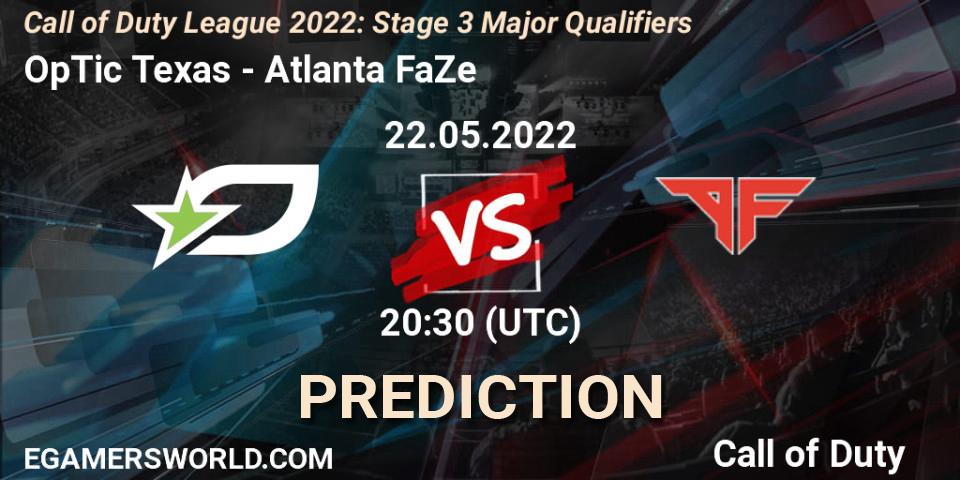 OpTic Texas - Atlanta FaZe: ennuste. 22.05.22, Call of Duty, Call of Duty League 2022: Stage 3
