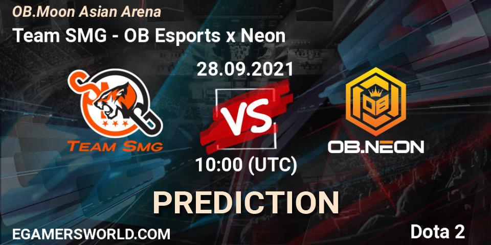 Team SMG - OB Esports x Neon: ennuste. 28.09.2021 at 10:46, Dota 2, OB.Moon Asian Arena