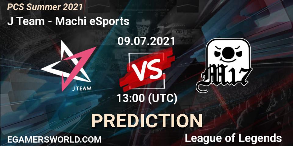 J Team - Machi eSports: ennuste. 09.07.2021 at 13:00, LoL, PCS Summer 2021