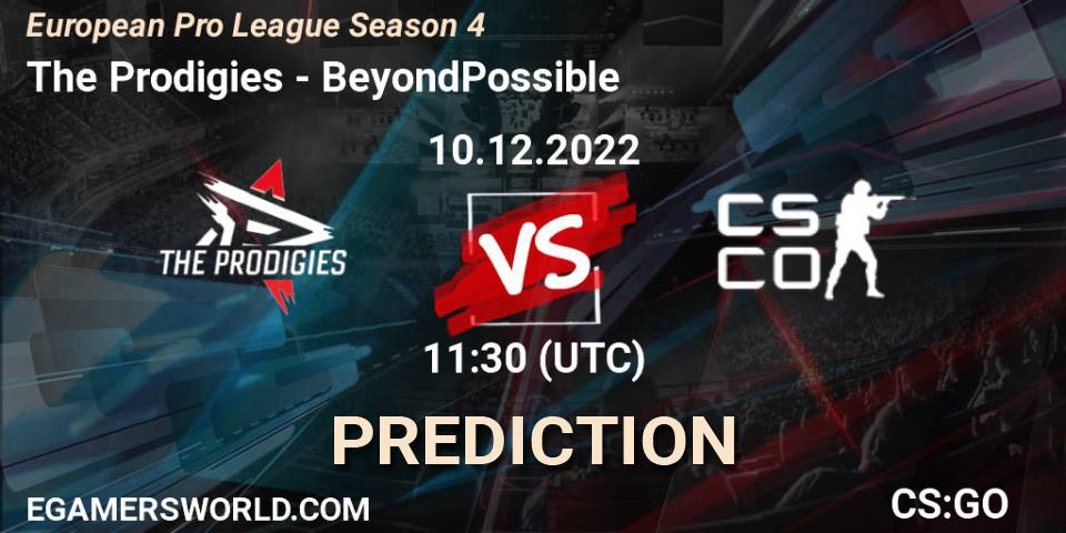 The Prodigies - BeyondPossible: ennuste. 10.12.2022 at 11:30, Counter-Strike (CS2), European Pro League Season 4